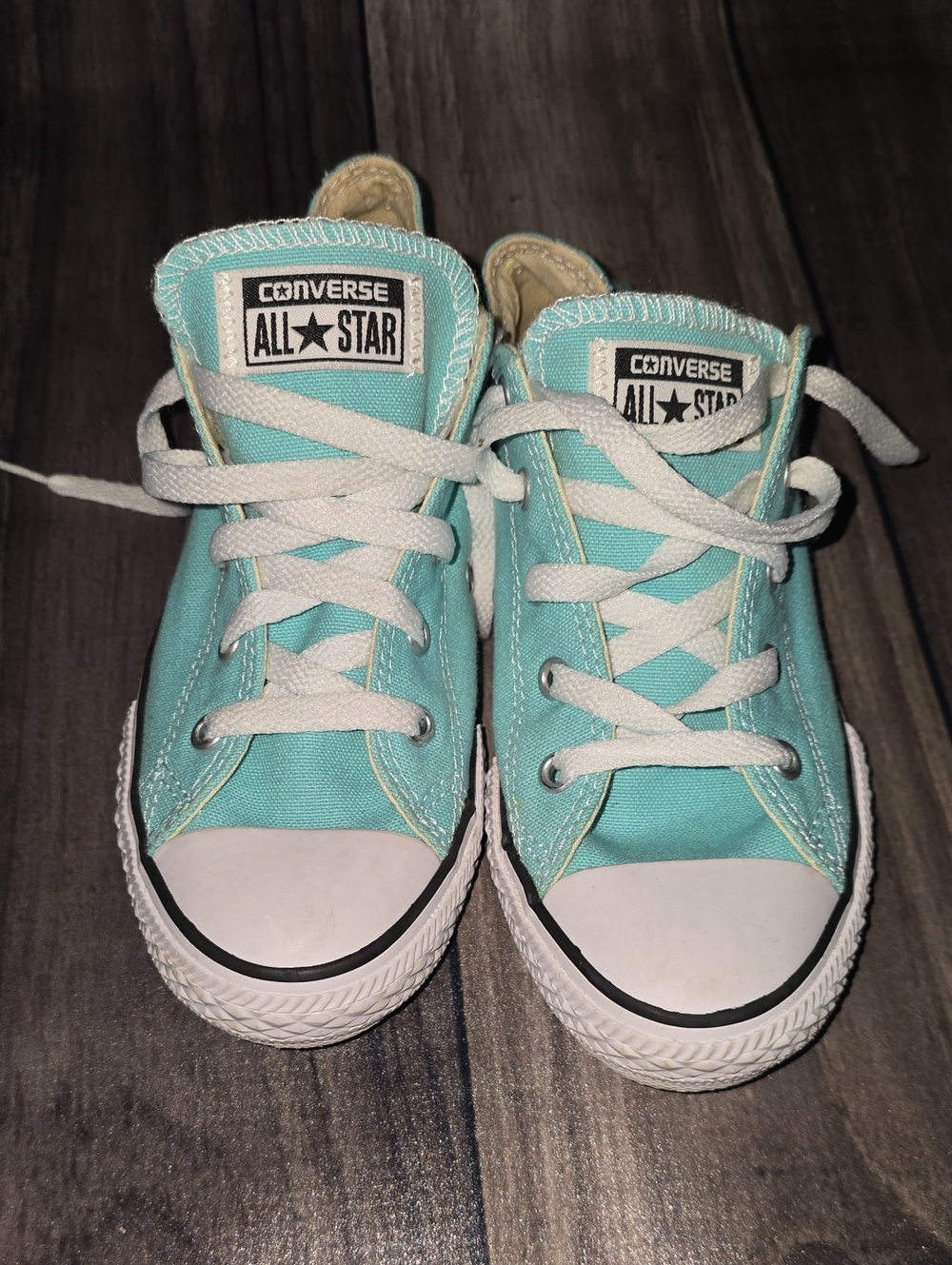 Kids Converse Mint Green Low-Top Sneakers